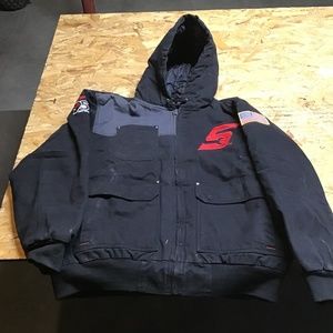 Snap on black coat